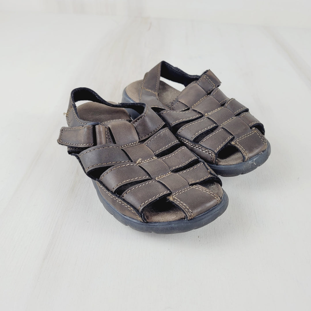 SMART FIT BROWN SANDALS SIZE 9 KIDS PRE-LOVED
