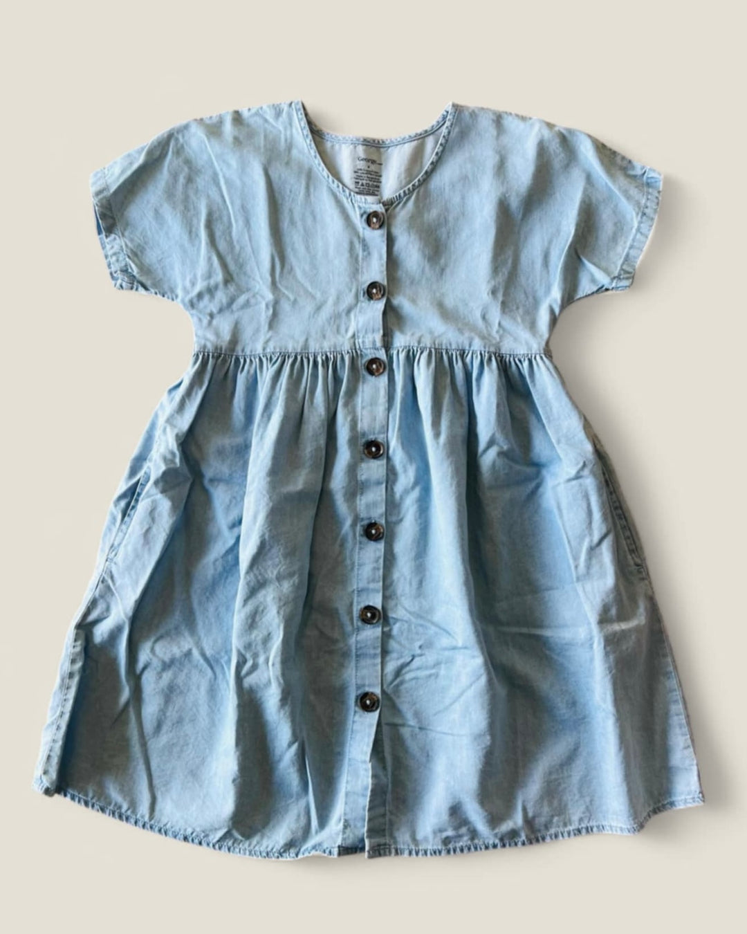 GEORGE BUTTON-UP CHAMBRAY DRESS SIZE 8 PRE-LOVED