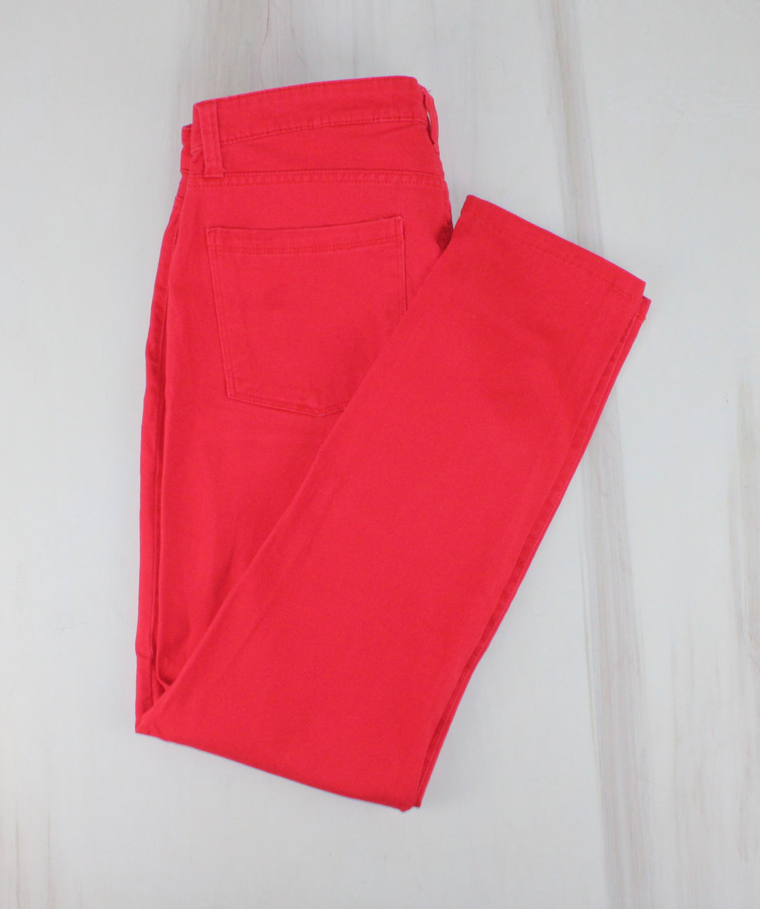 JOE FRESH SLIM FIT RED JEANS LADIES SIZE 10 PRE-LOVED