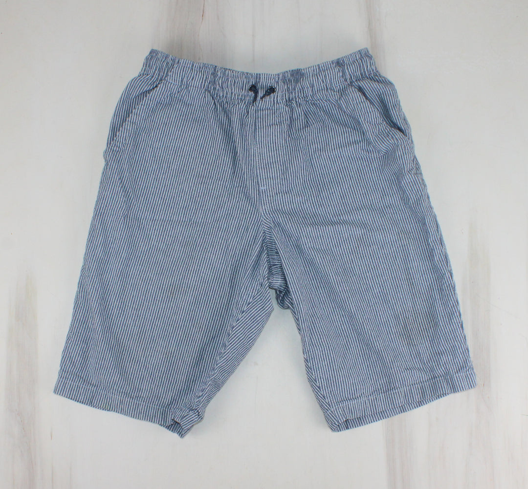 GEORGE LIGHT BLUE STRIPED SHORTS 14/16Y PRE-LOVED