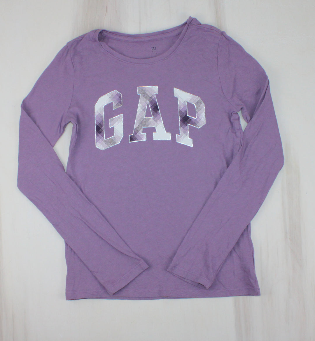 GAP LILAC LONG SLEEVE TOP YOUTH XL PRE-LOVED