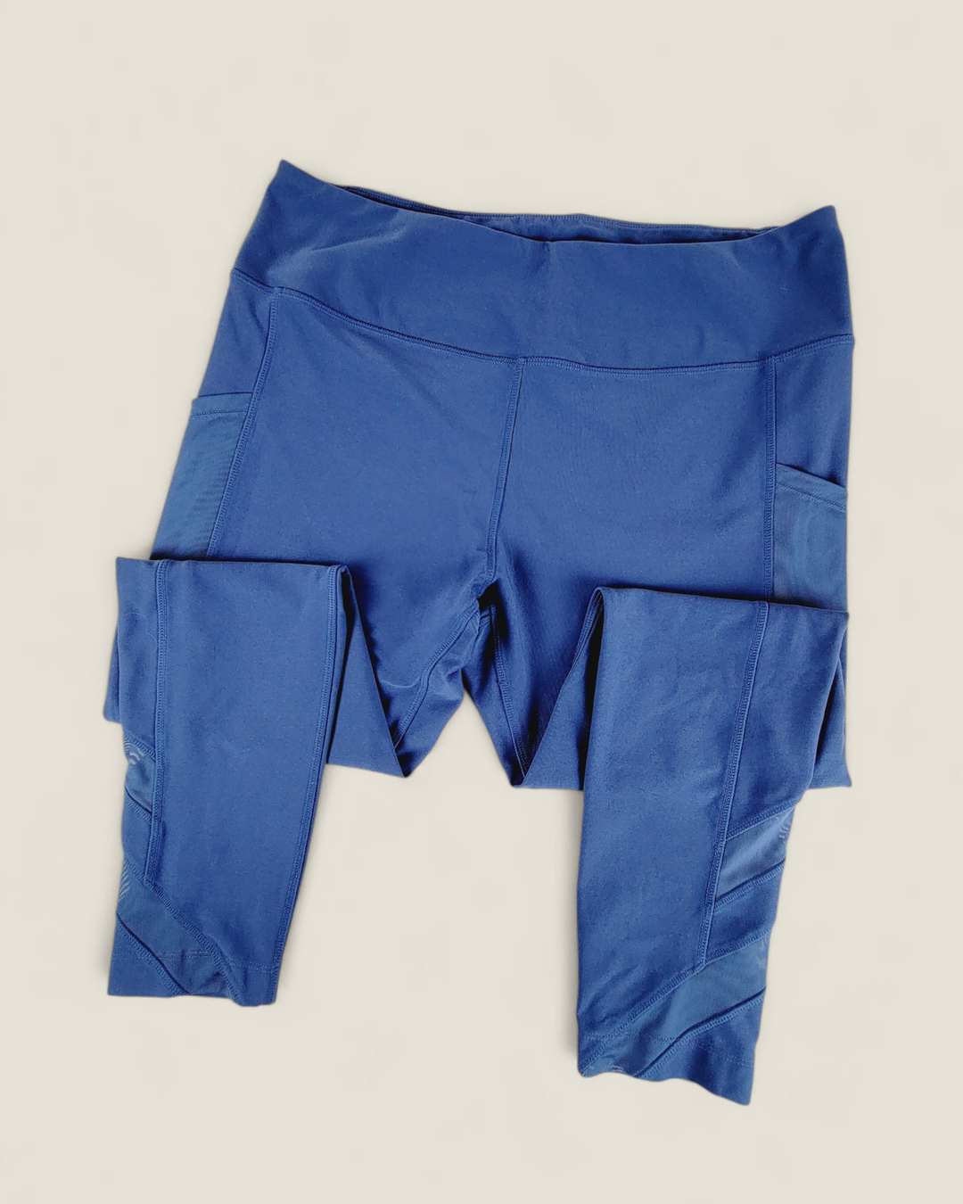 MONDETTA BLUE LEGGINGS WITH POCKETS LADIES 2XL PRE-LOVED