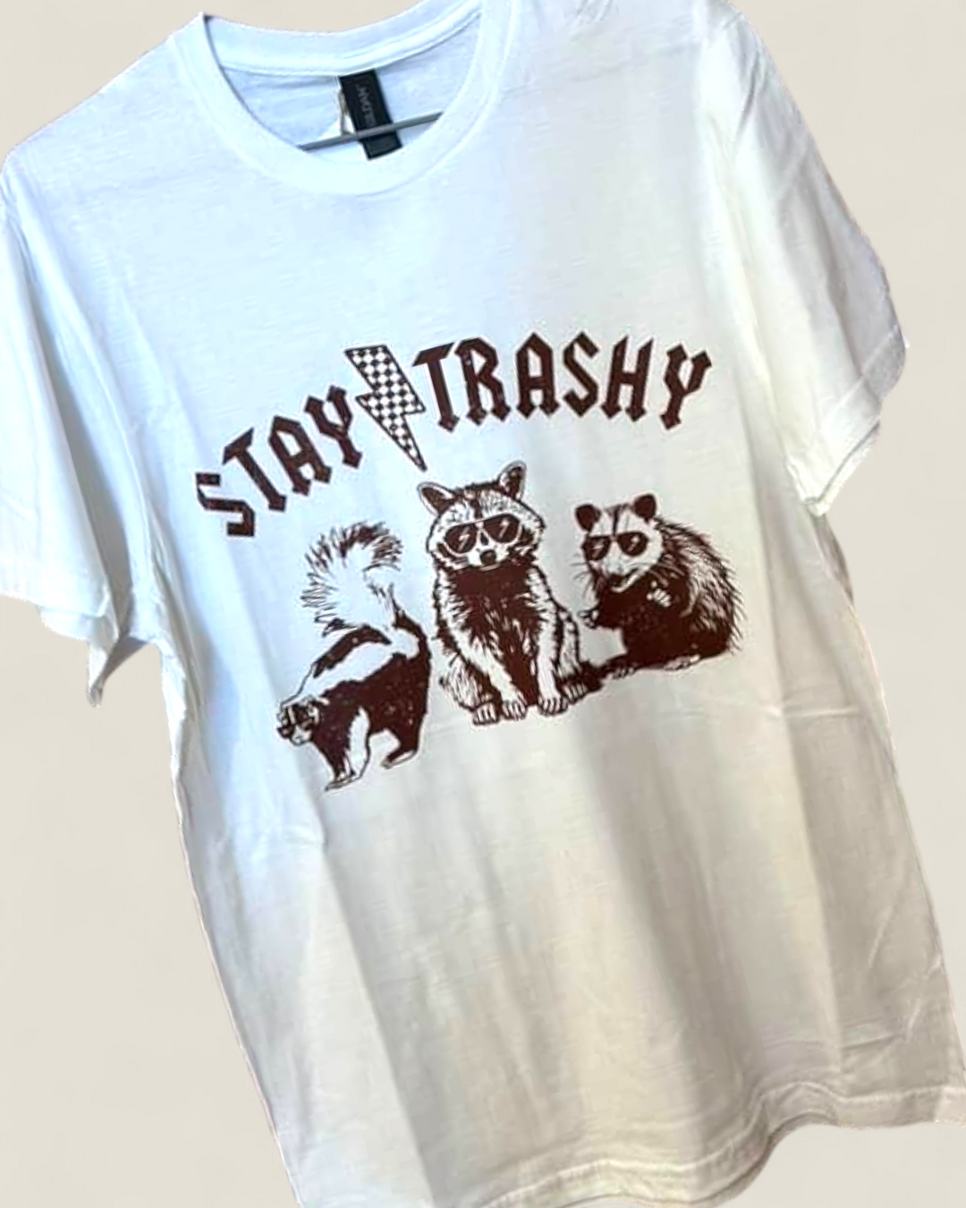 Rebel Lane Apparel Co. Stay Trashy Top (White)