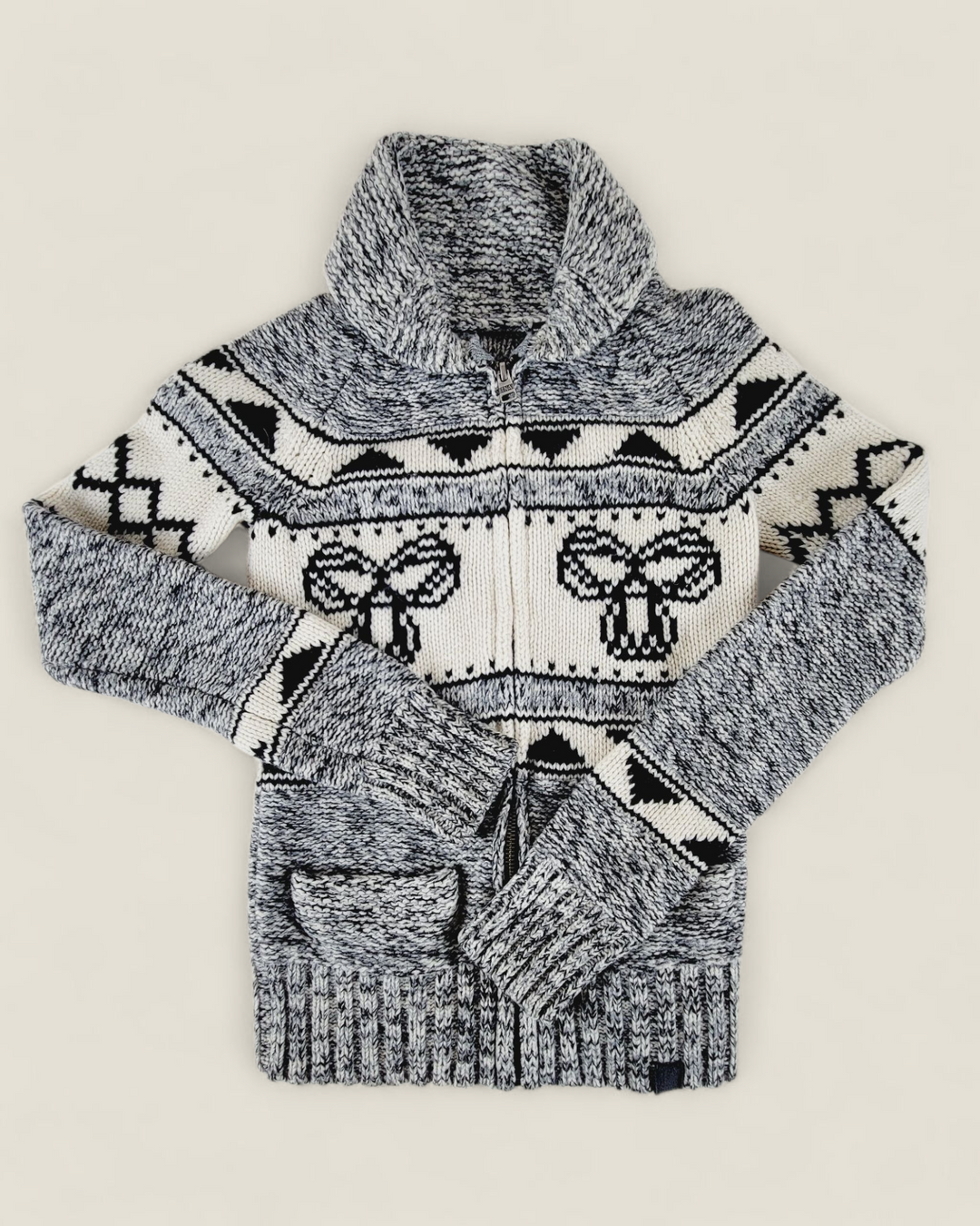 TNA GREY LAMBSWOOL SWEATER YOUTH APPROX SMALL PRE-LOVED