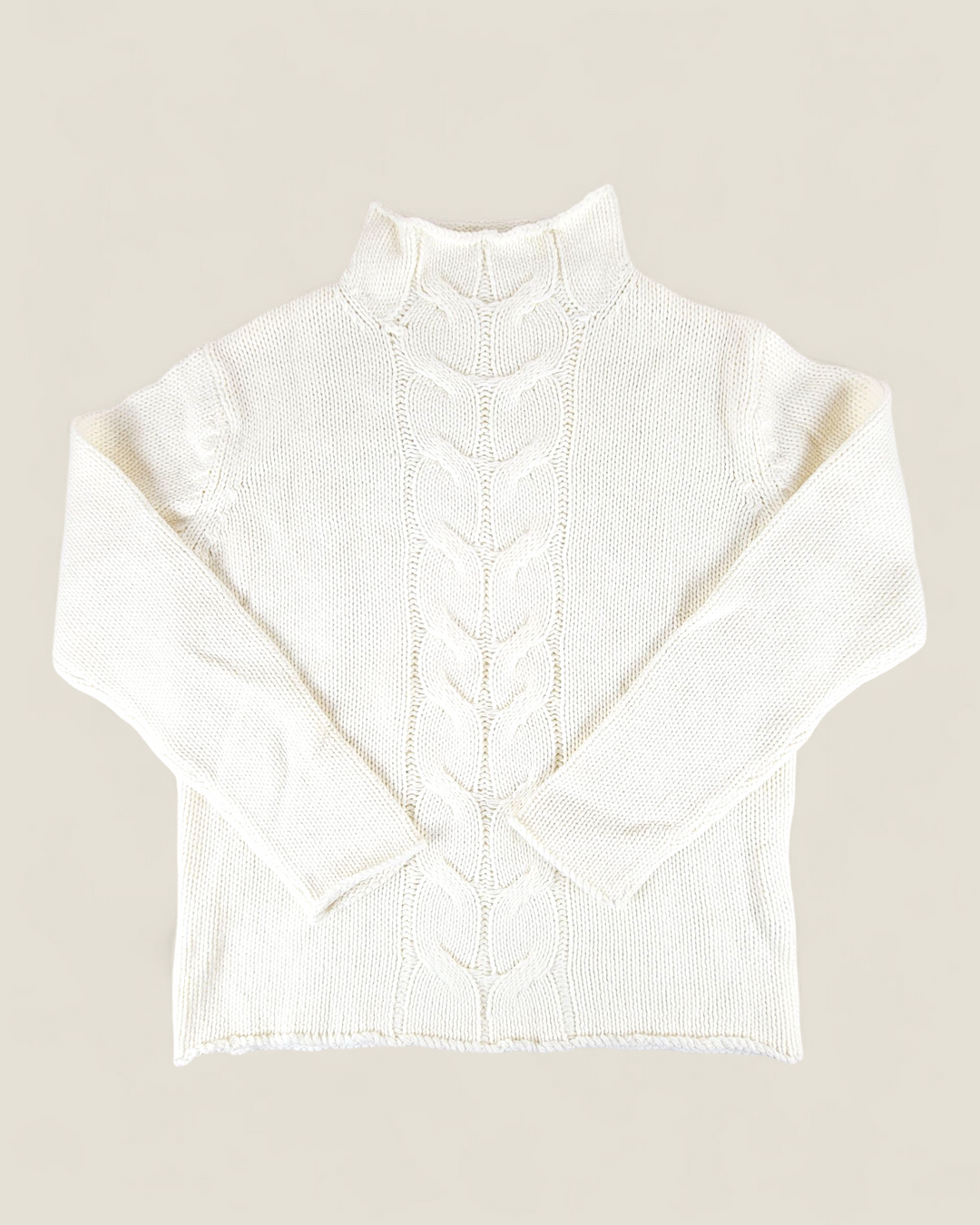 WHITE KNIT SWEATER LADIES APPROX LARGE PRE-LOVED