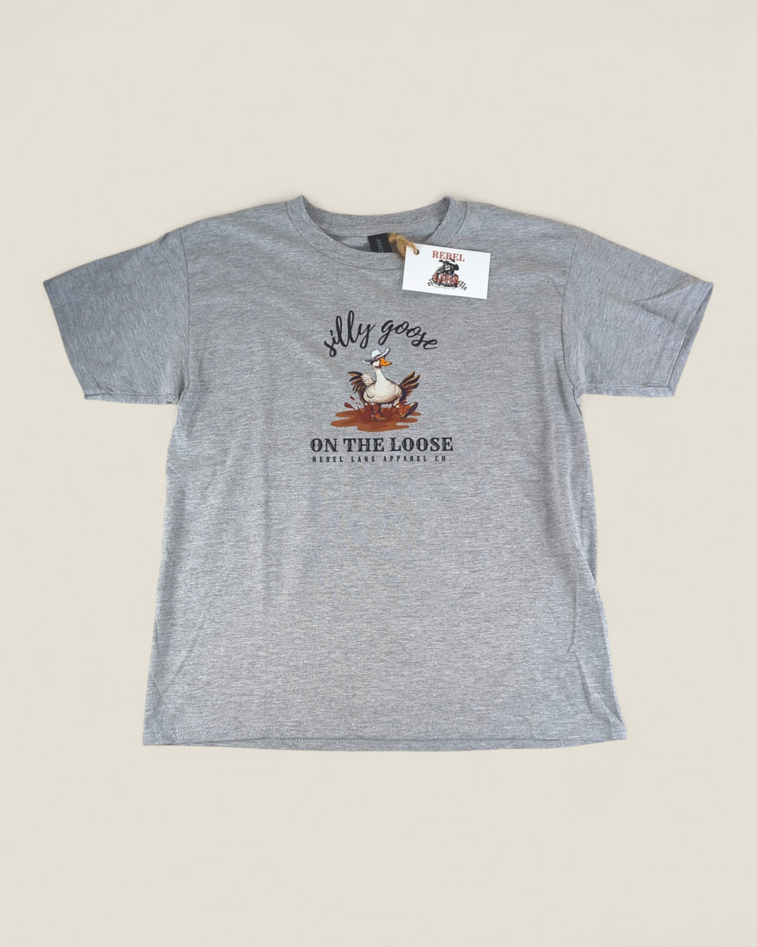 Rebel Lane Apparel Co. Silly Goose Youth Top (Grey)