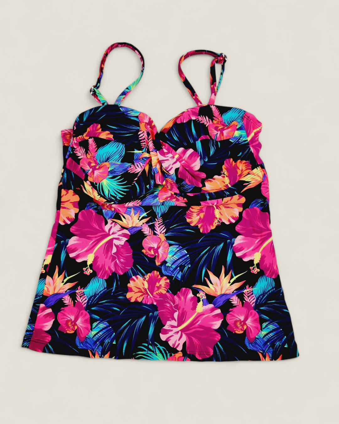 GEORGE FLORAL SWIM TOP LADIES XS PRE-LOVED