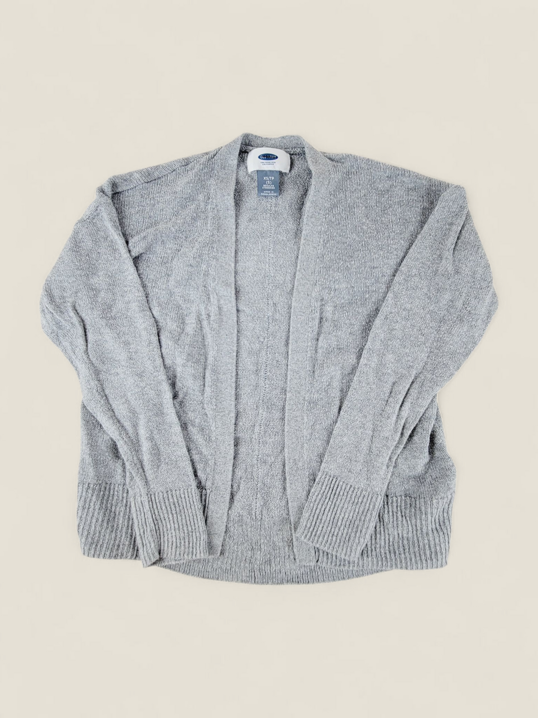 OLD NAVY GREY CARDIGAN SWEATER GIRLS 5Y PRE-LOVED