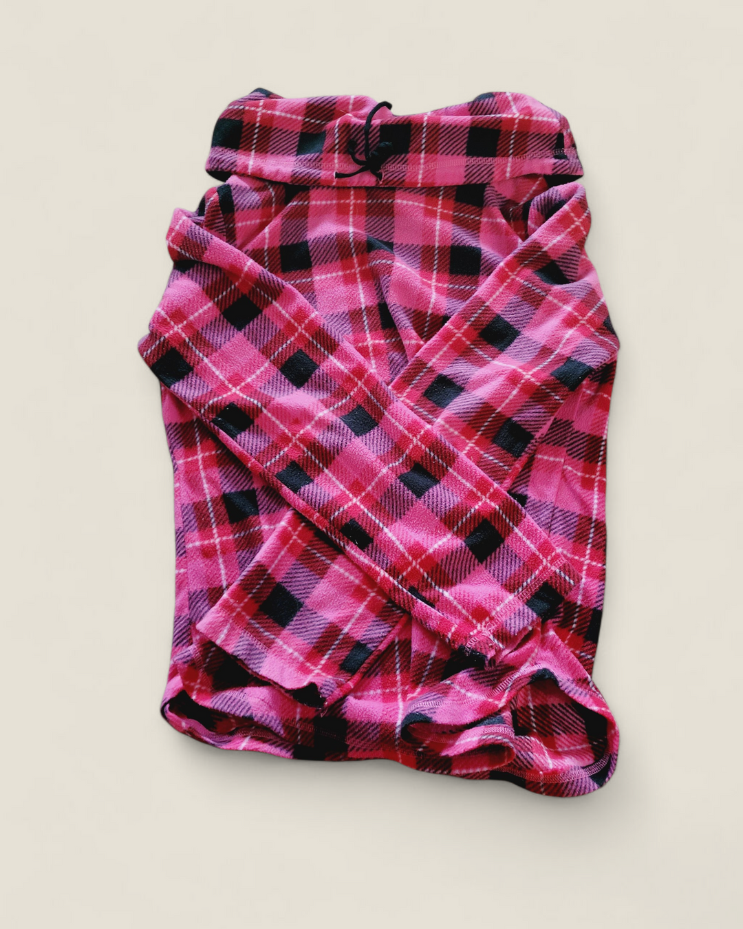 G21 PLAID PINK FLEECE DRESS YOUTH SMALL PRE-LOVED