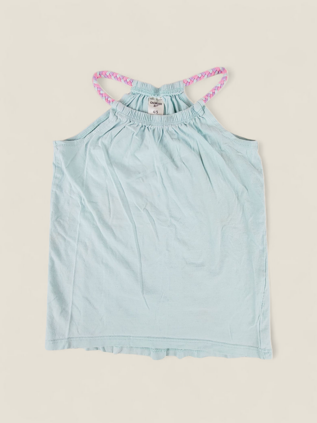 OSHKOSH LIGHT BLUE TOP GIRLS 4-5Y PRE-LOVED