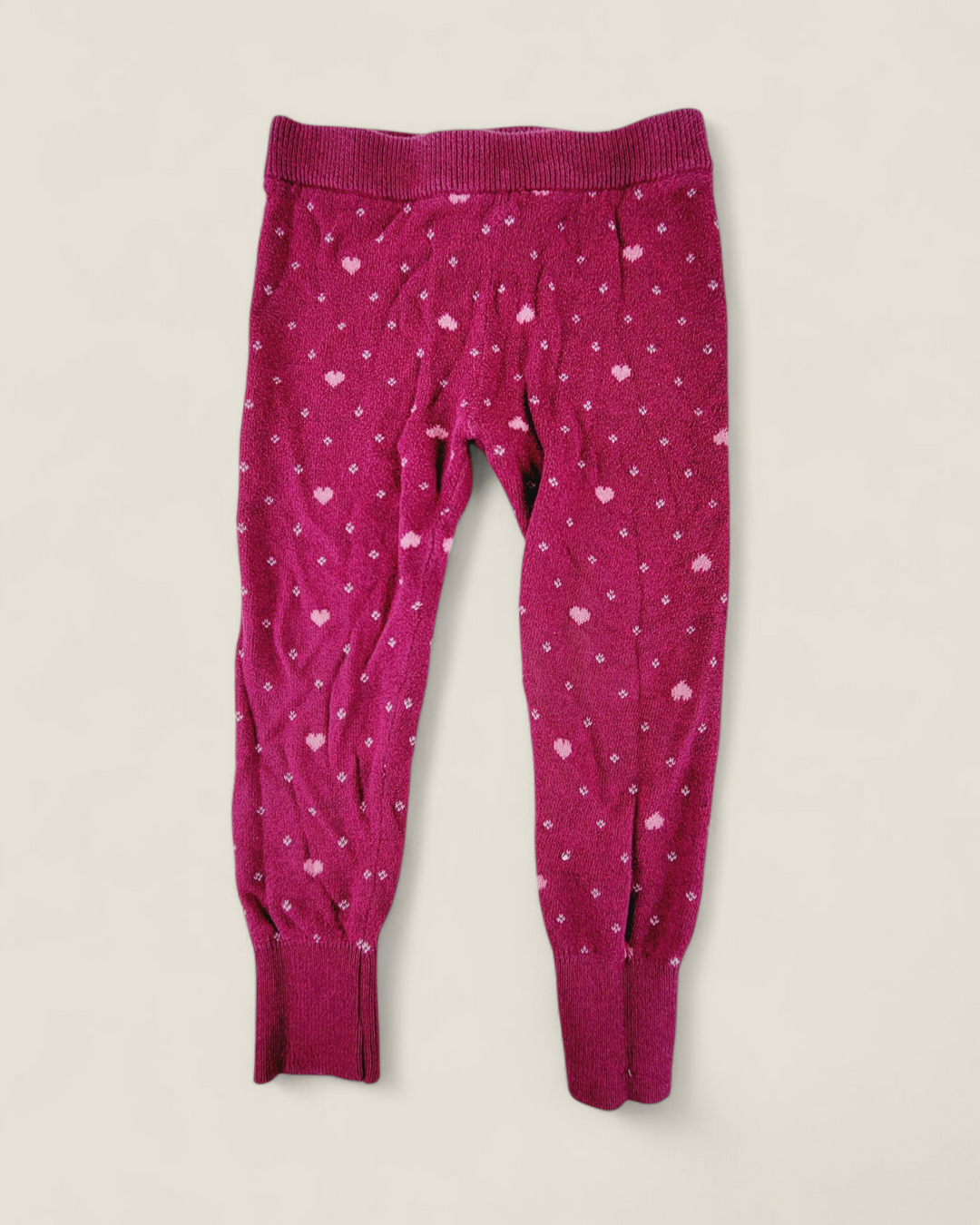 JOE FRESH HEART LEGGINGS 3Y PRE-LOVED