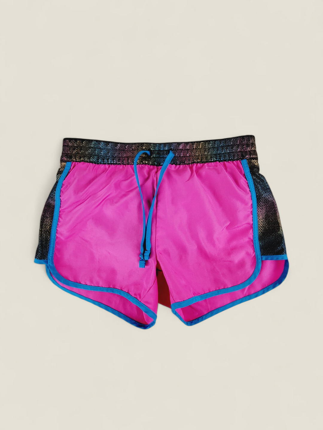 PIPER ACVITE PINK & RAINBOW SHORTS GIRLS 4-5Y PRE-LOVED