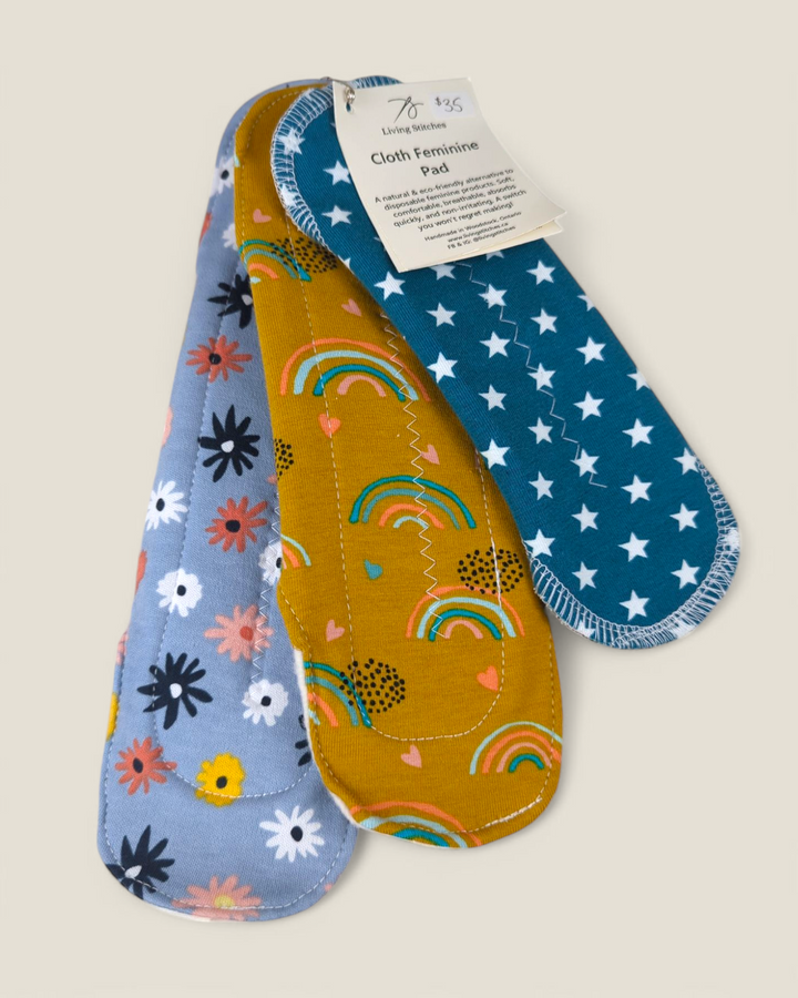 Living Stitches, Reusable Cloth Feminine Pads (Various Sizes)