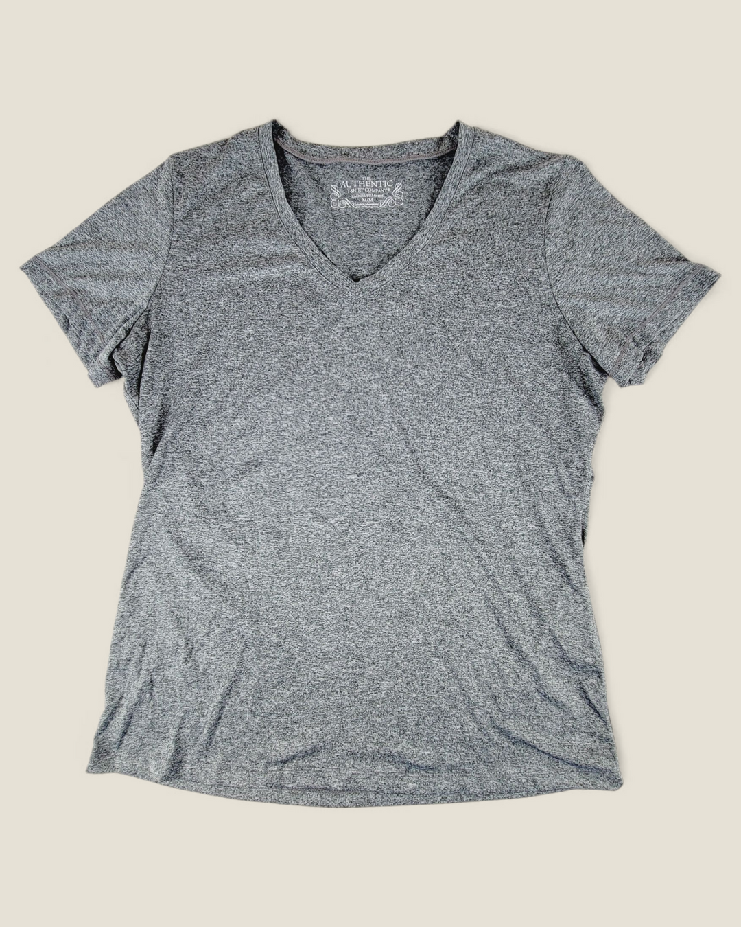 THE AUTHENTIC T SHIRT COMPANY GREY TEE LADIES MEDIUM PRE-LOVED