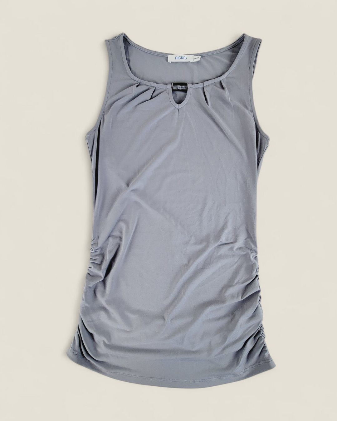 RICKIS GREY SLEEVELESS TOP LADIES XS PRE-LOVED