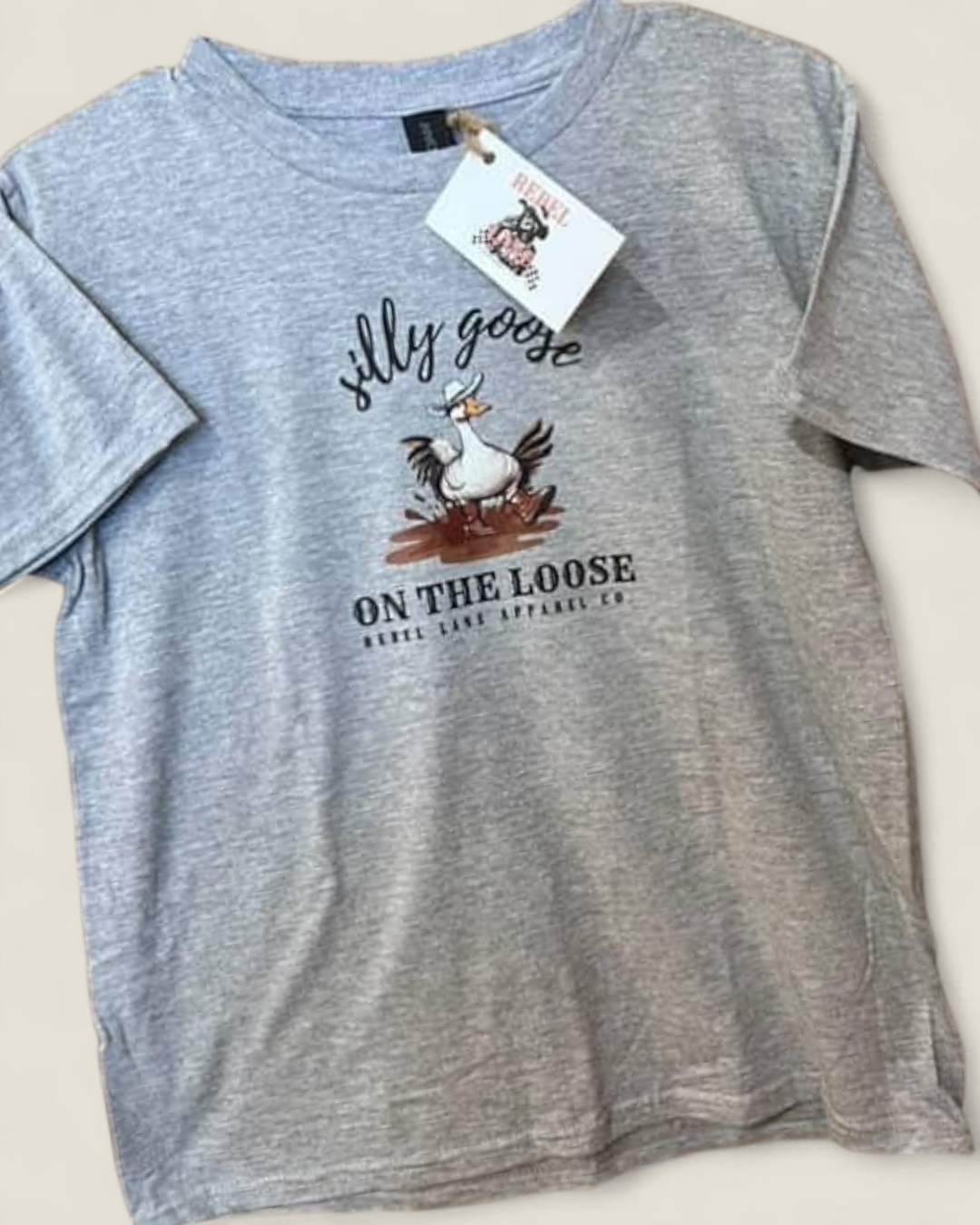 Rebel Lane Apparel Co. Silly Goose Youth Top (Grey)