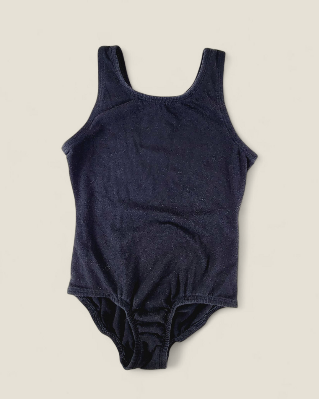 GEORGE BLACK DANCE SLEEVELESS BODYSUIT GIRLS 6Y PRE-LOVED