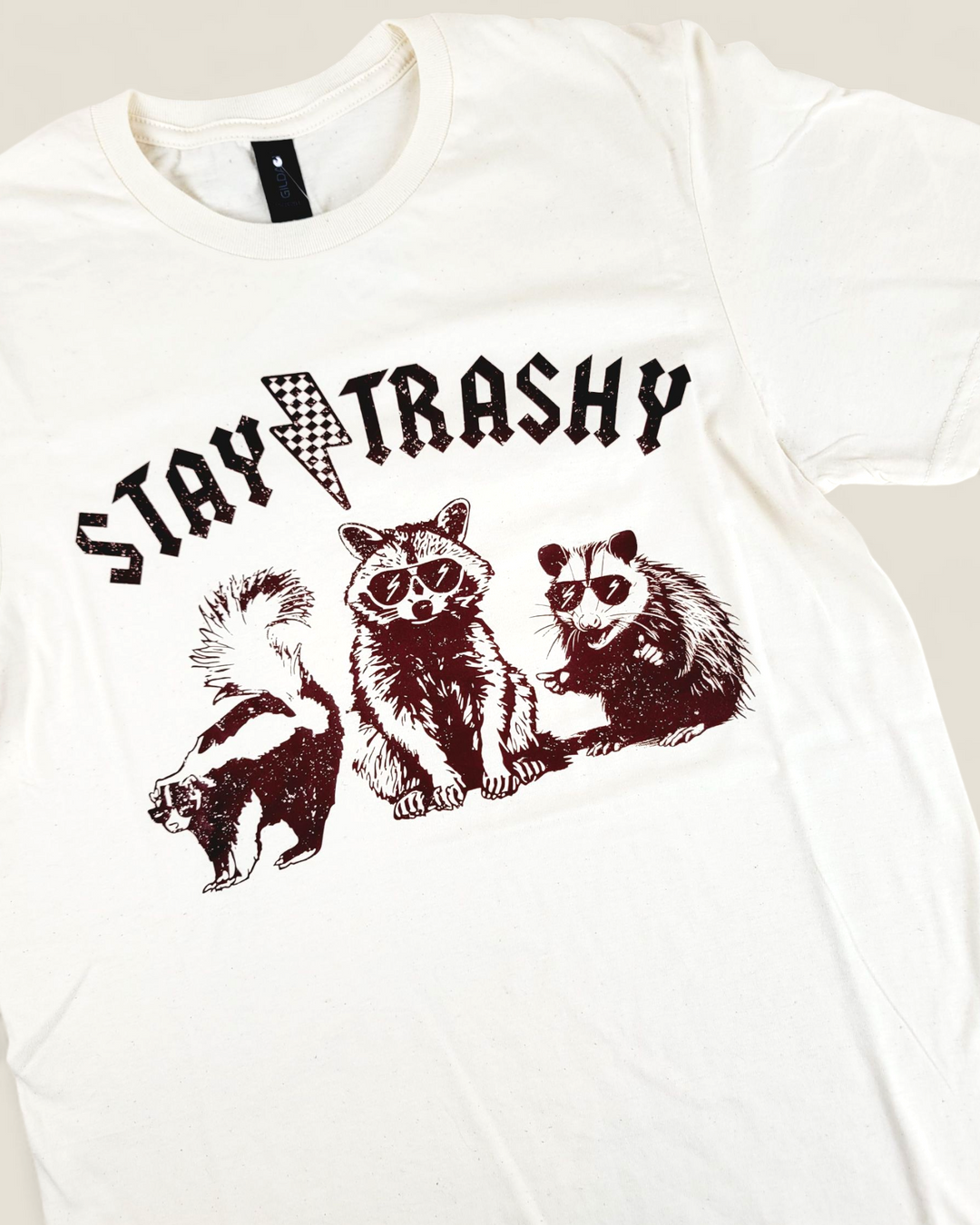 Rebel Lane Apparel Co. Stay Trashy Top (Cream)