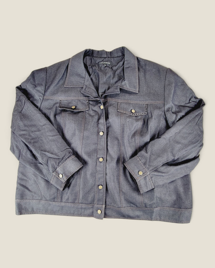 STUDIO PLUS CHARCOAL JACKET WITH SKIRT LADIES SIZE 24W PRE-LOVED