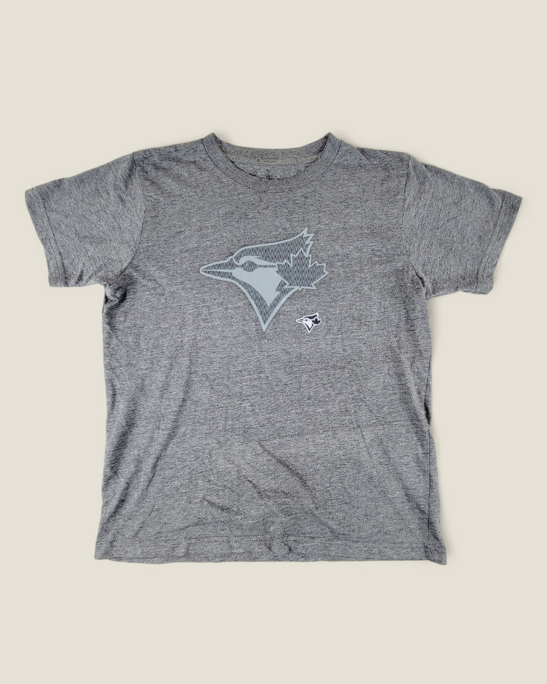 GENUINE MERCHANDISE GREY BLUE JAYS TEE YOUTH SMALL PRE-LOVED