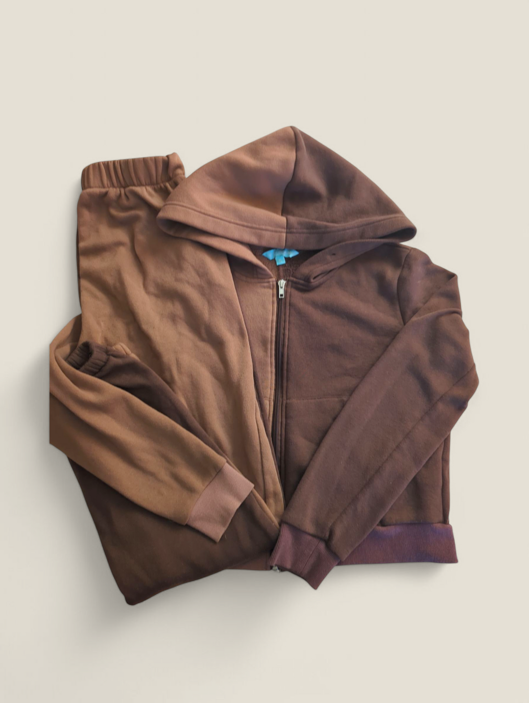 MISS POSH TWO TONE BROWN TRACK SUIT LADIES SMALL PRE-LOVED