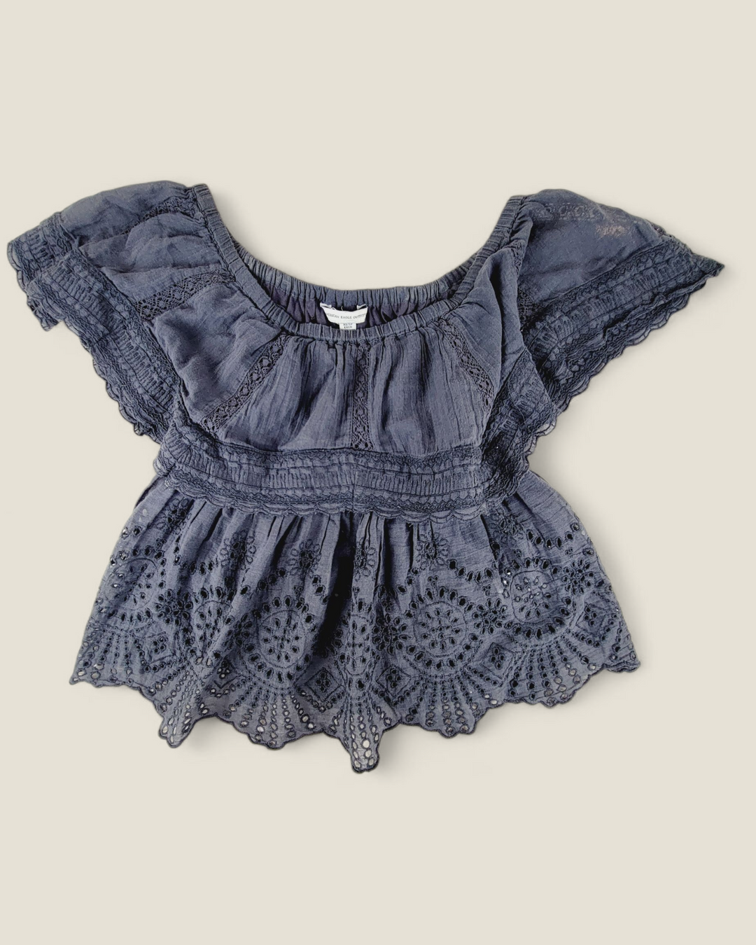 AMERICAN EAGLE CHARCOAL TOP LADIES XS PRE-LOVED