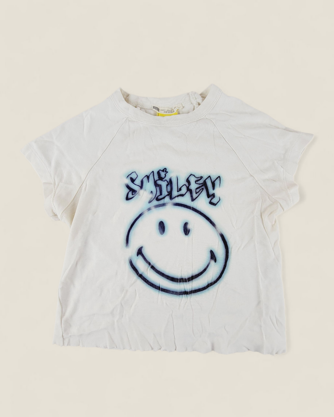 SMILEY ORIGINALS GRAPHIC T SHIRT LADIES XS PRE-LOVED