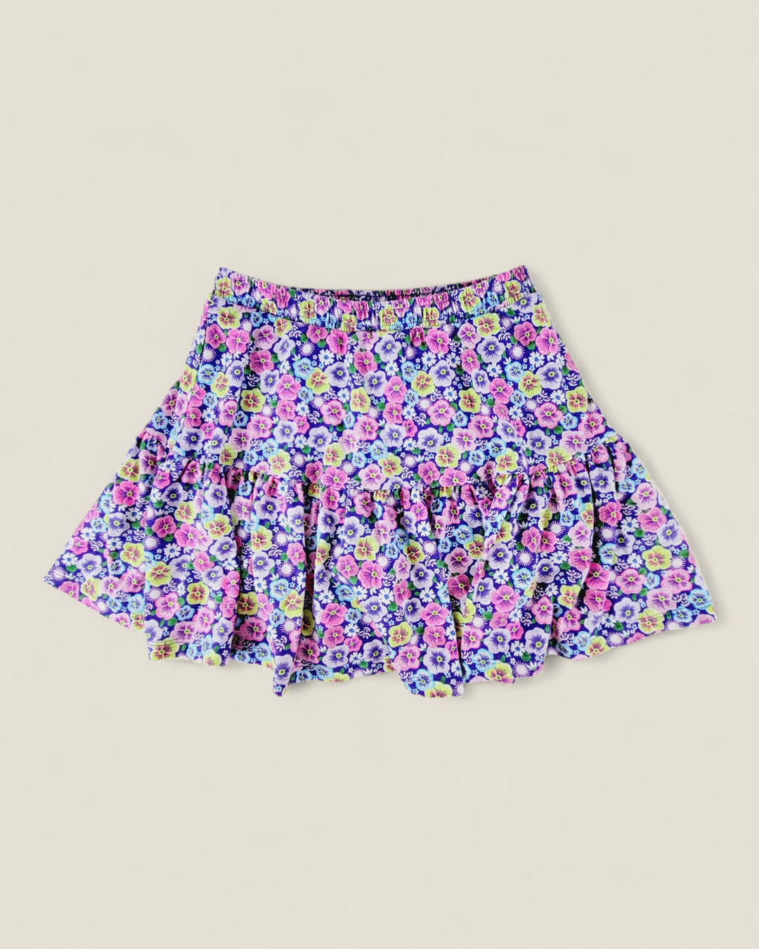 GEORGE PURPLE FLORAL SKIRT GIRLS 10-12Y PRE-LOVED