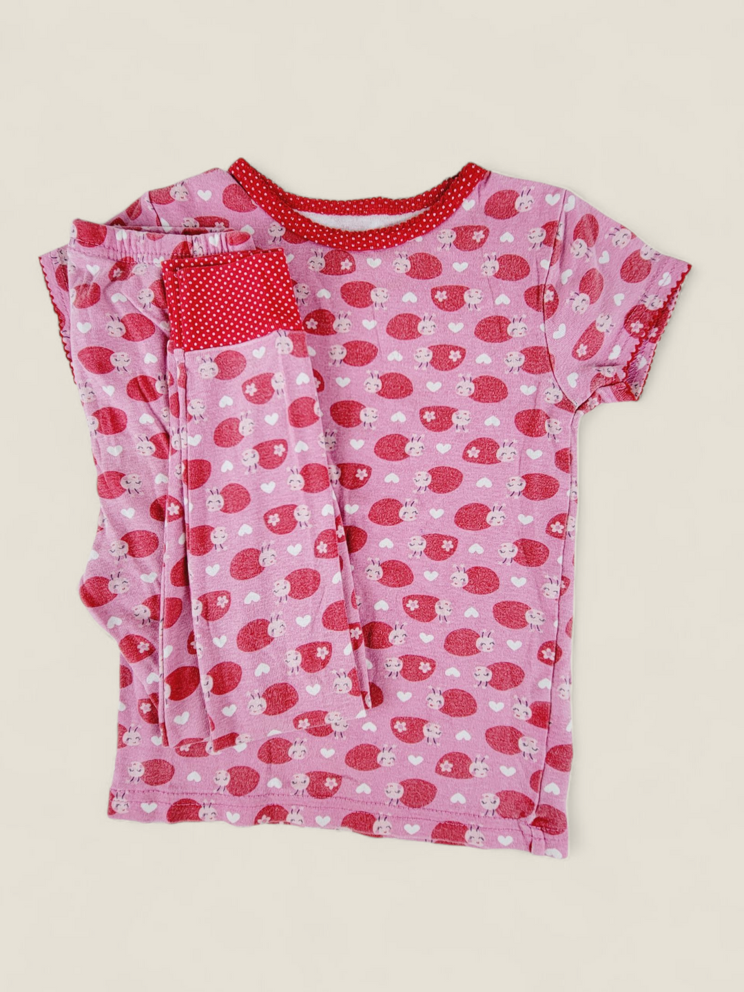 CARTERS LADYBUG PYJAMA SET GIRLS 4Y PRE-LOVED
