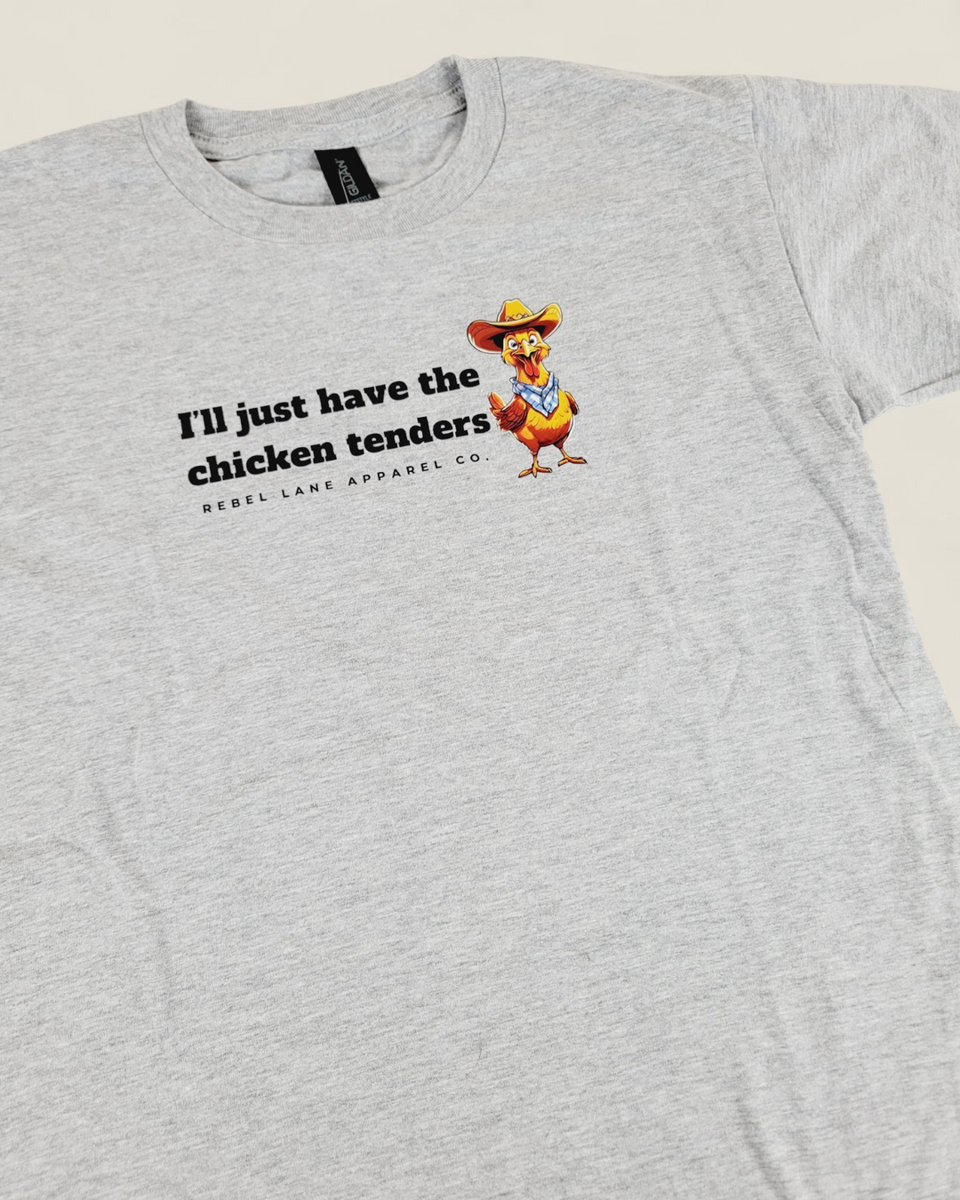 Rebel Lane Apparel Co. Chicken Tenders Youth Top (Grey)