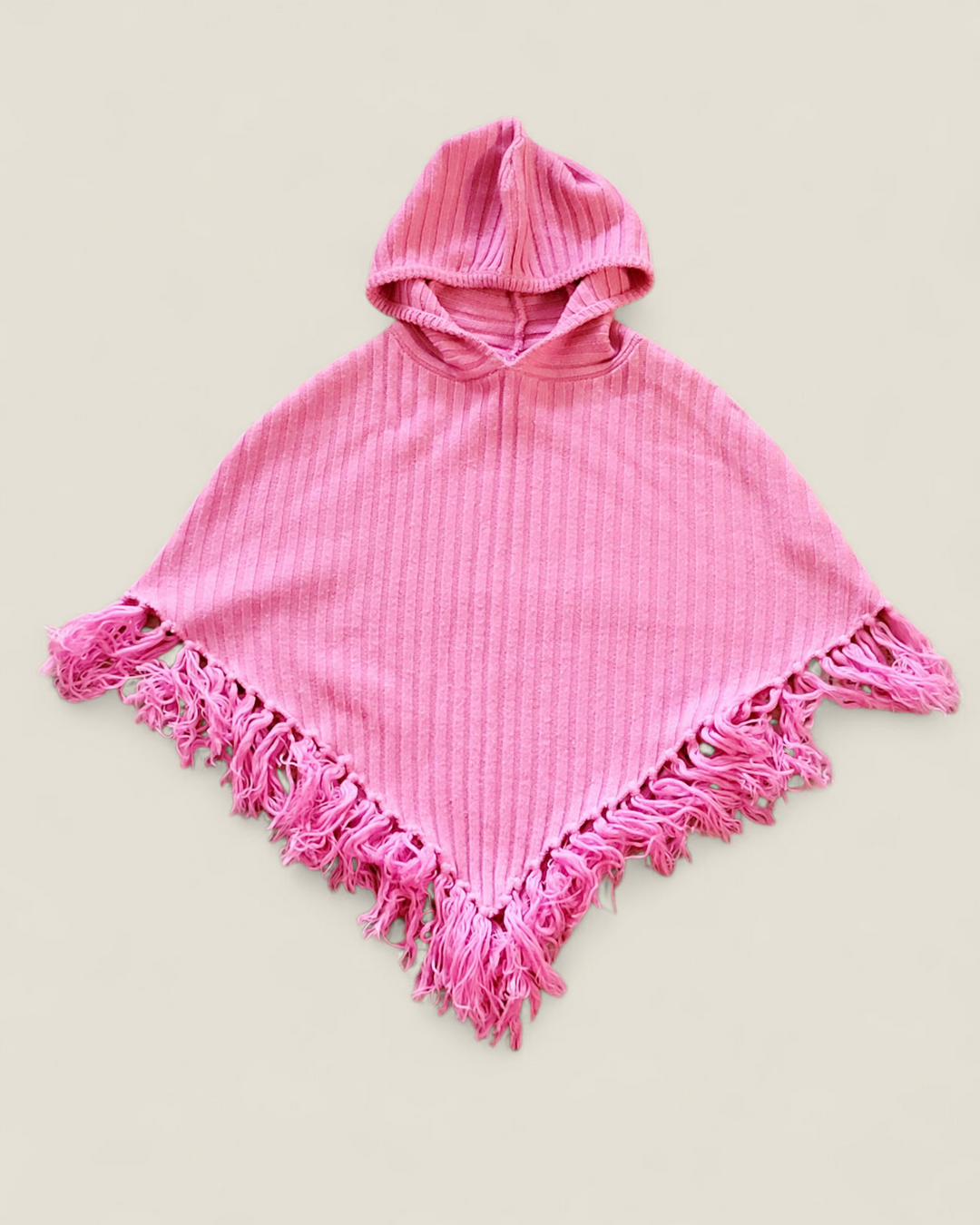 SIBLINGS PINK PONCHO YOUTH MEDIUM PRE-LOVED