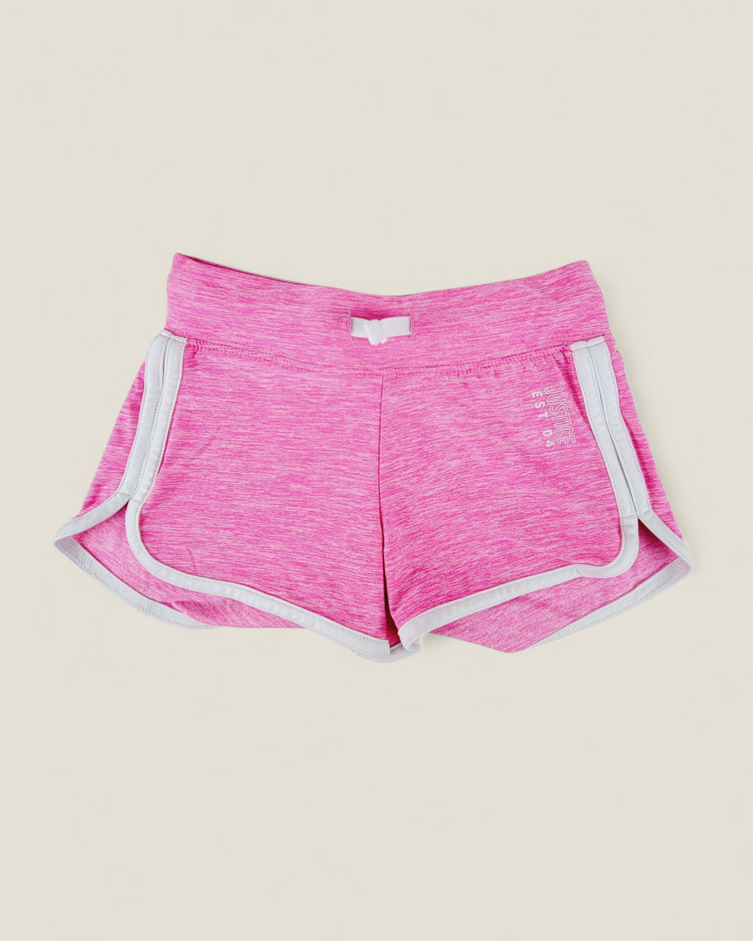 JUSTICE NEON PINK SHORTS GIRLS 5-6Y PRE-LOVED