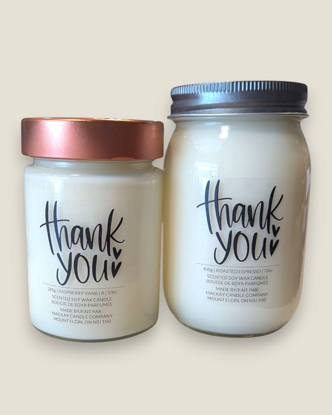 Mackay Candle Company, Signature Collection- Thank You