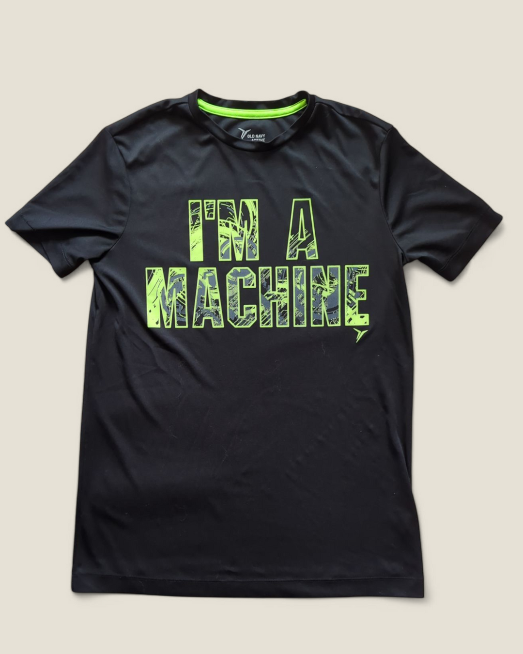 OLD NAVY ACTIVE "I'M A MACHINE" TOP 14/16Y PRE-LOVED