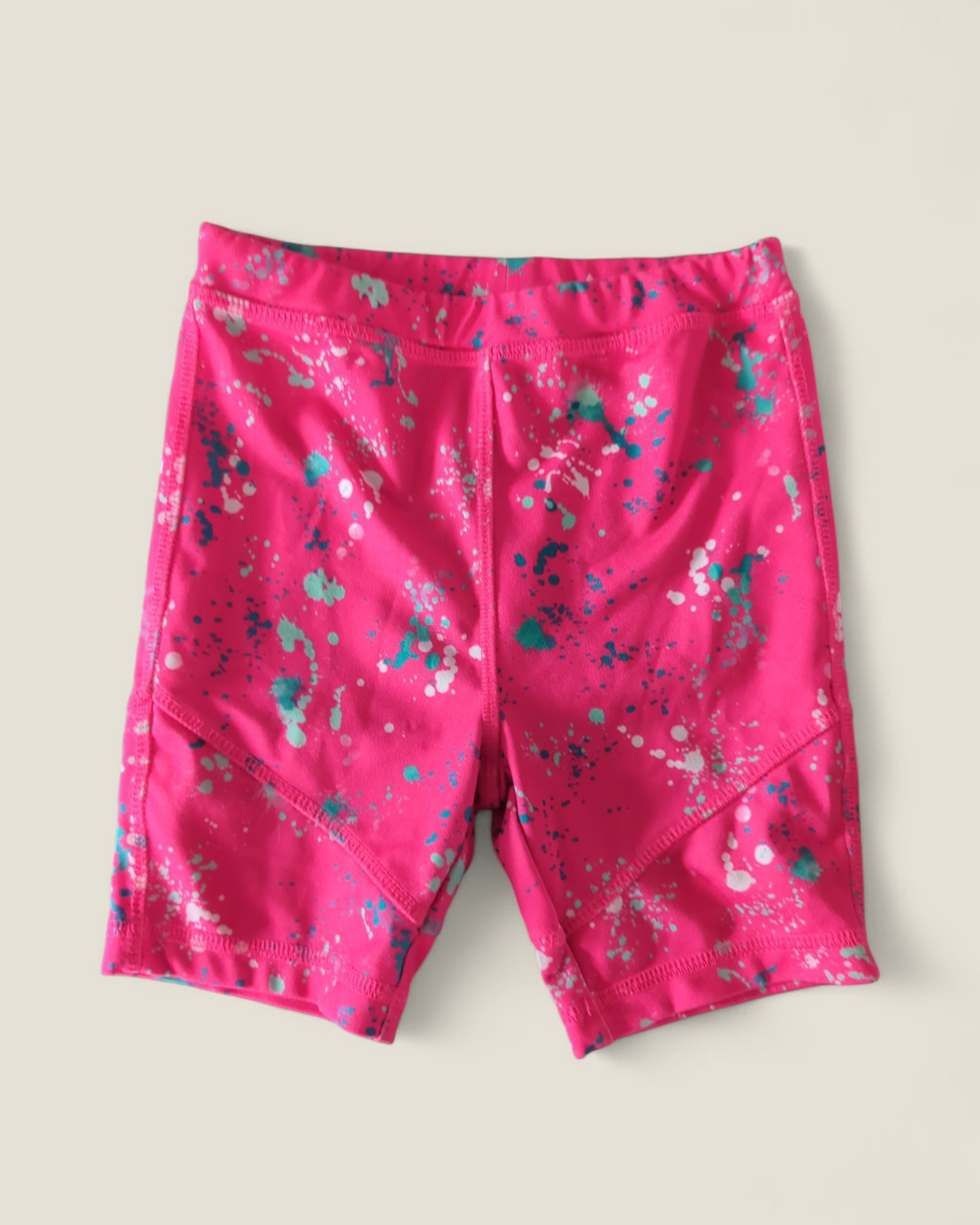 ATHLETIC WORKS PINK BIG SHORTS 4Y PRE-LOVED
