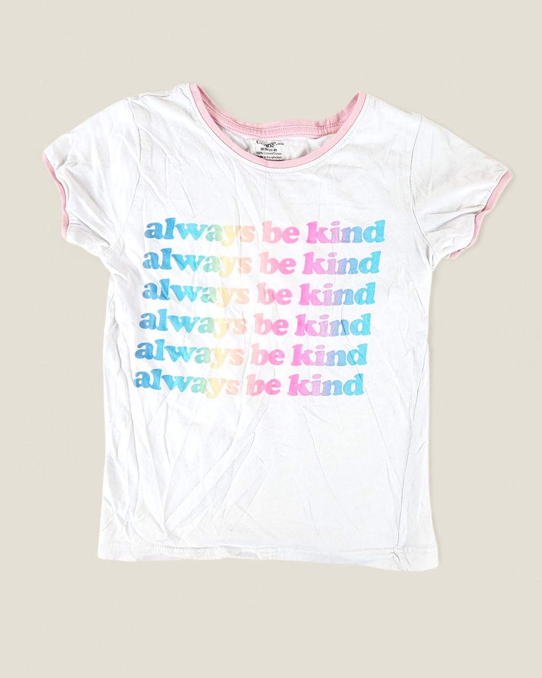GEORGE ALWAYS BE KIND TEE GIRLS 7-8Y PRE-LOVED