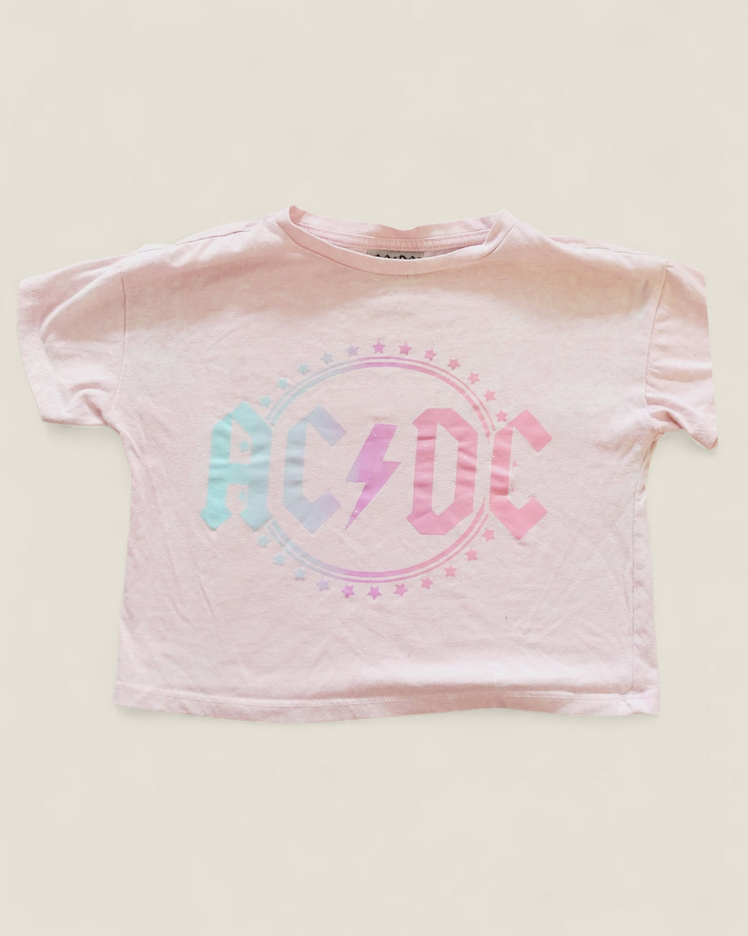 ACDC CROPPED TEE 7/8Y PRE-LOVED