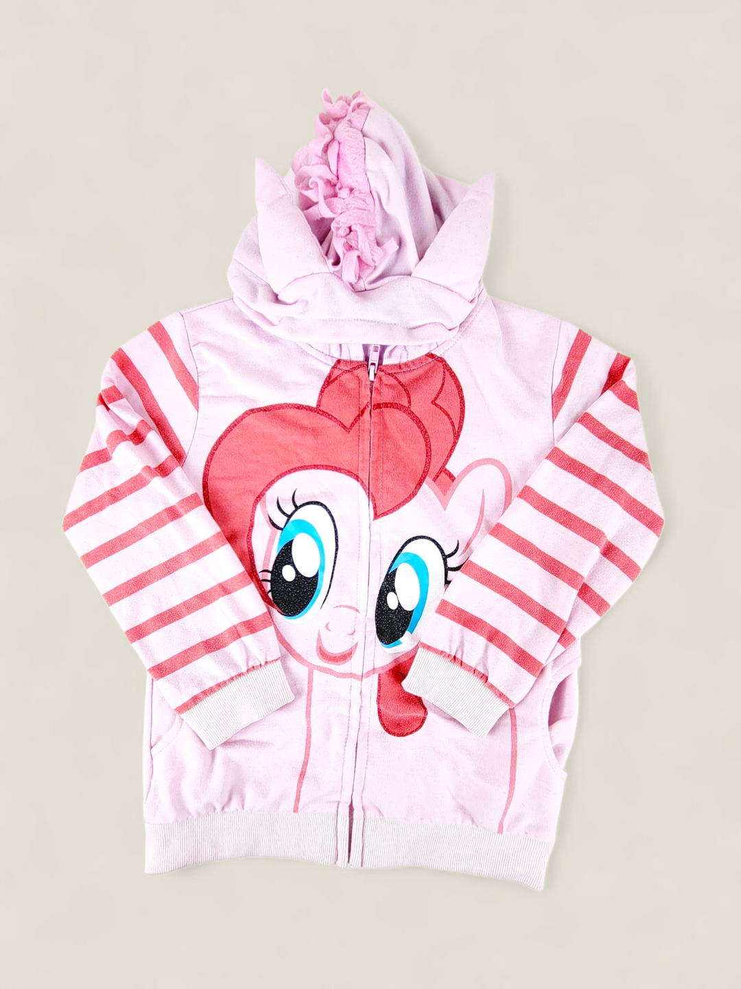 MY LITTLE PONY PINK HOODIE GIRLS APPROX 7-8Y PRE-LOVED