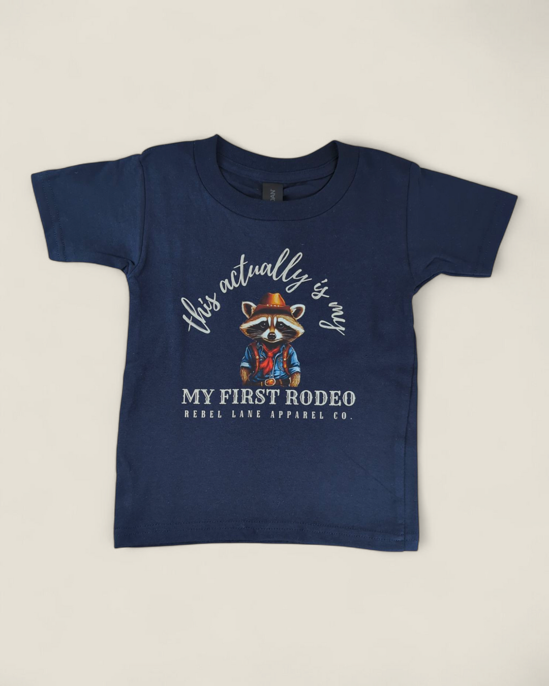 Rebel Lane Apparel Co. First Rodeo Youth Top (Navy)