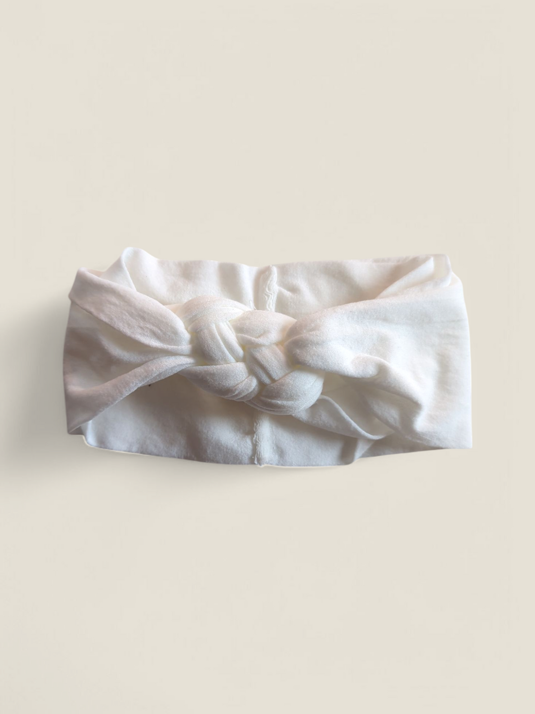 WHITE NOTTED STRETCH HEADBAND PRE-LOVED