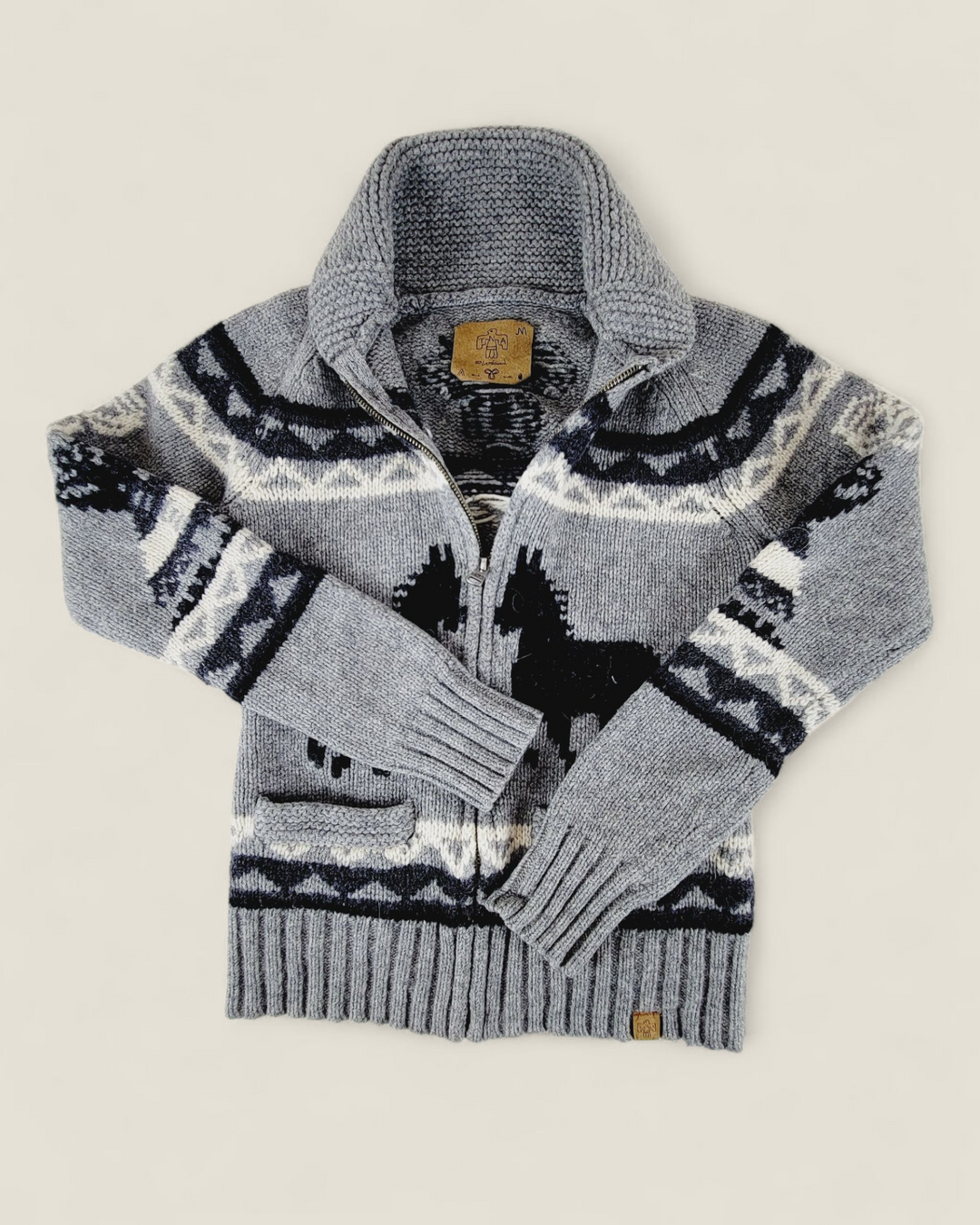 TNA GREY LAMBSWOOL SWEATER YOUTH MEDIUM PRE-LOVED
