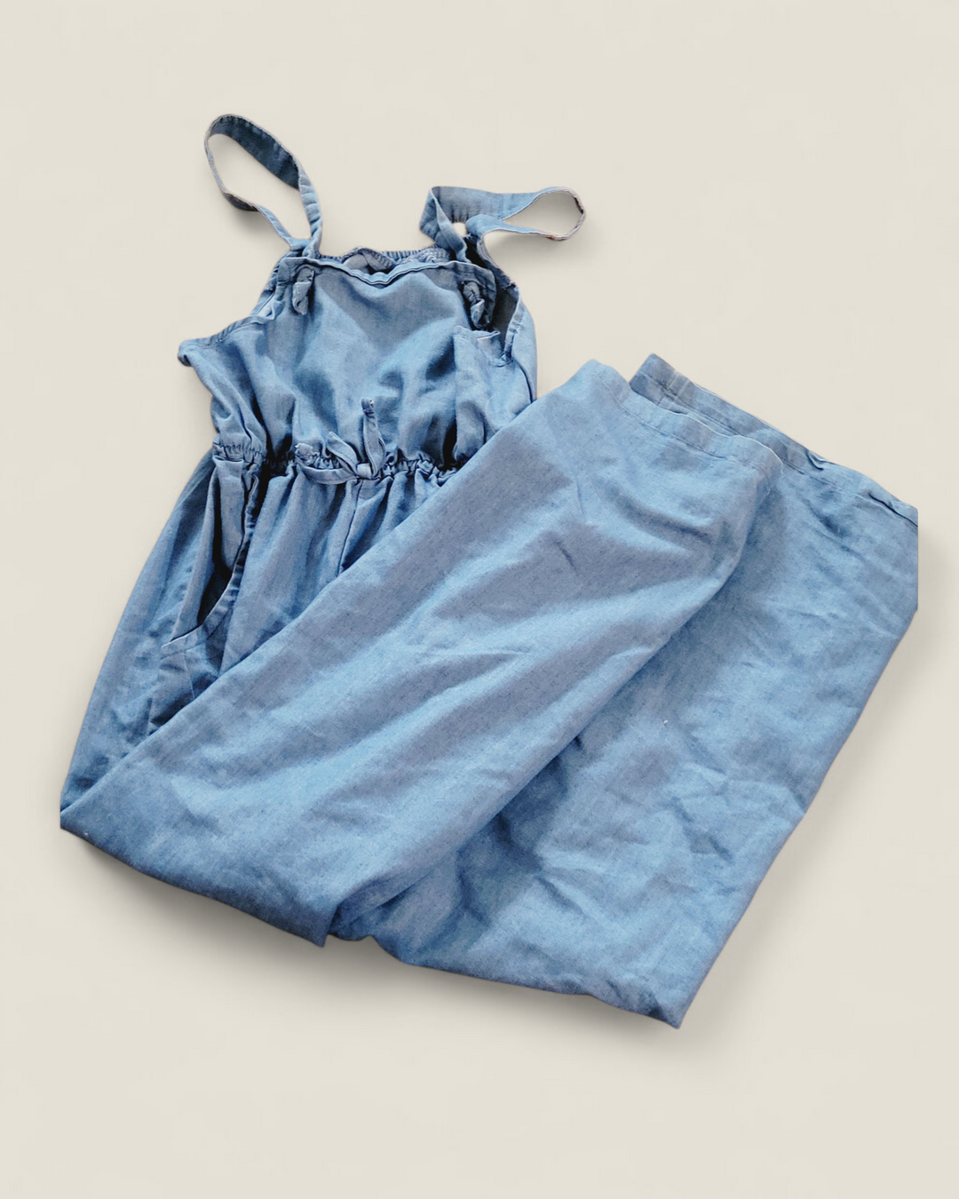GEORGE DENIM ROMPER 7/8Y PRE-LOVED