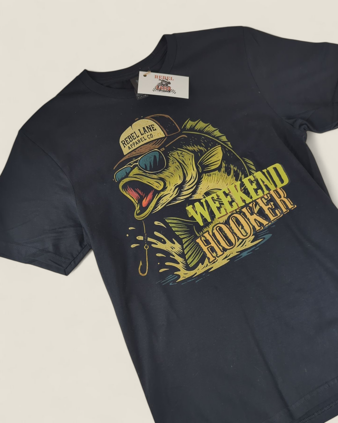 Rebel Lane Apparel Co., Weekend Hooker Tee (Black)