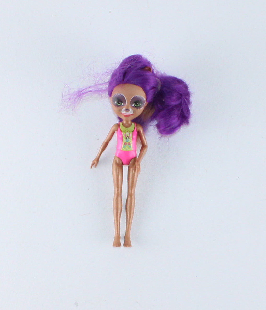 SMALL DOLL WITH PURPLE HAIR PRE-LOVED
