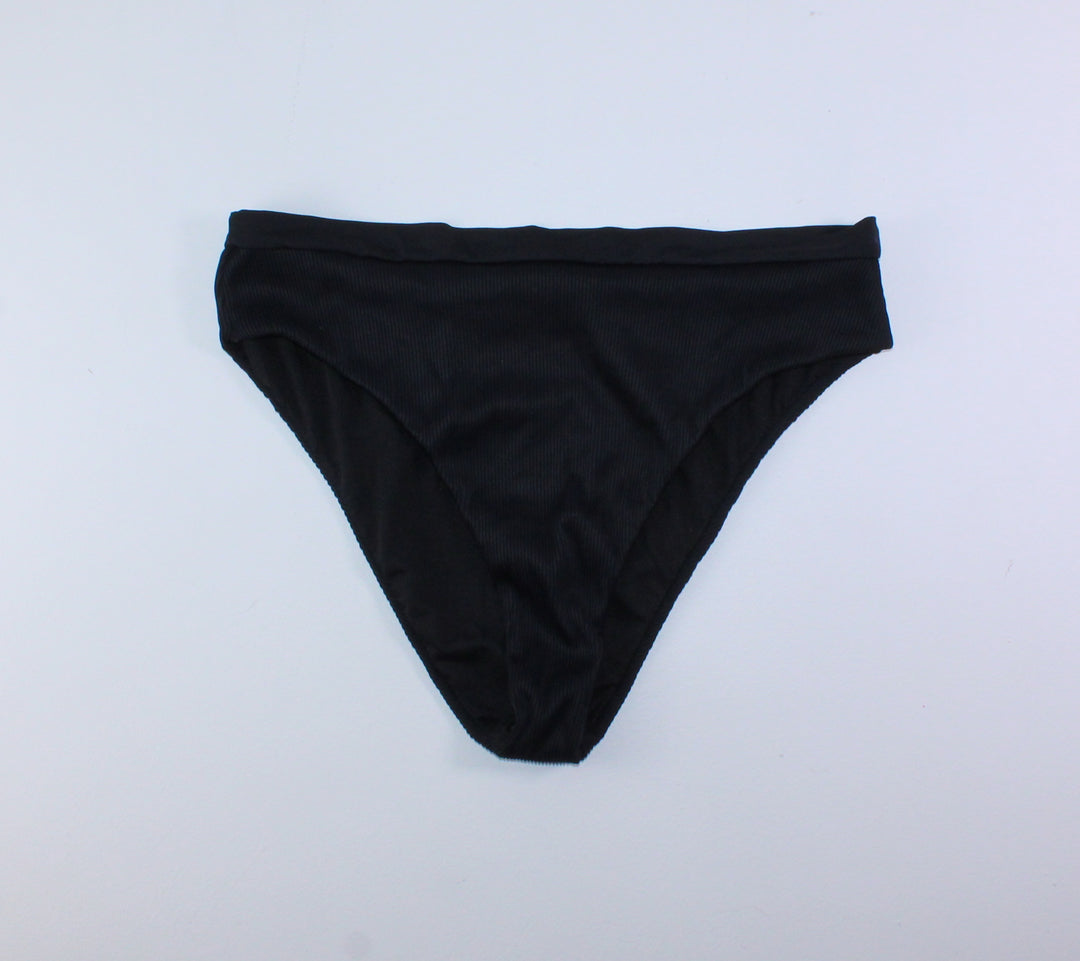 BLACK SWIM BOTTOMS APPROX LADIES MD-LG PRE-LOVED