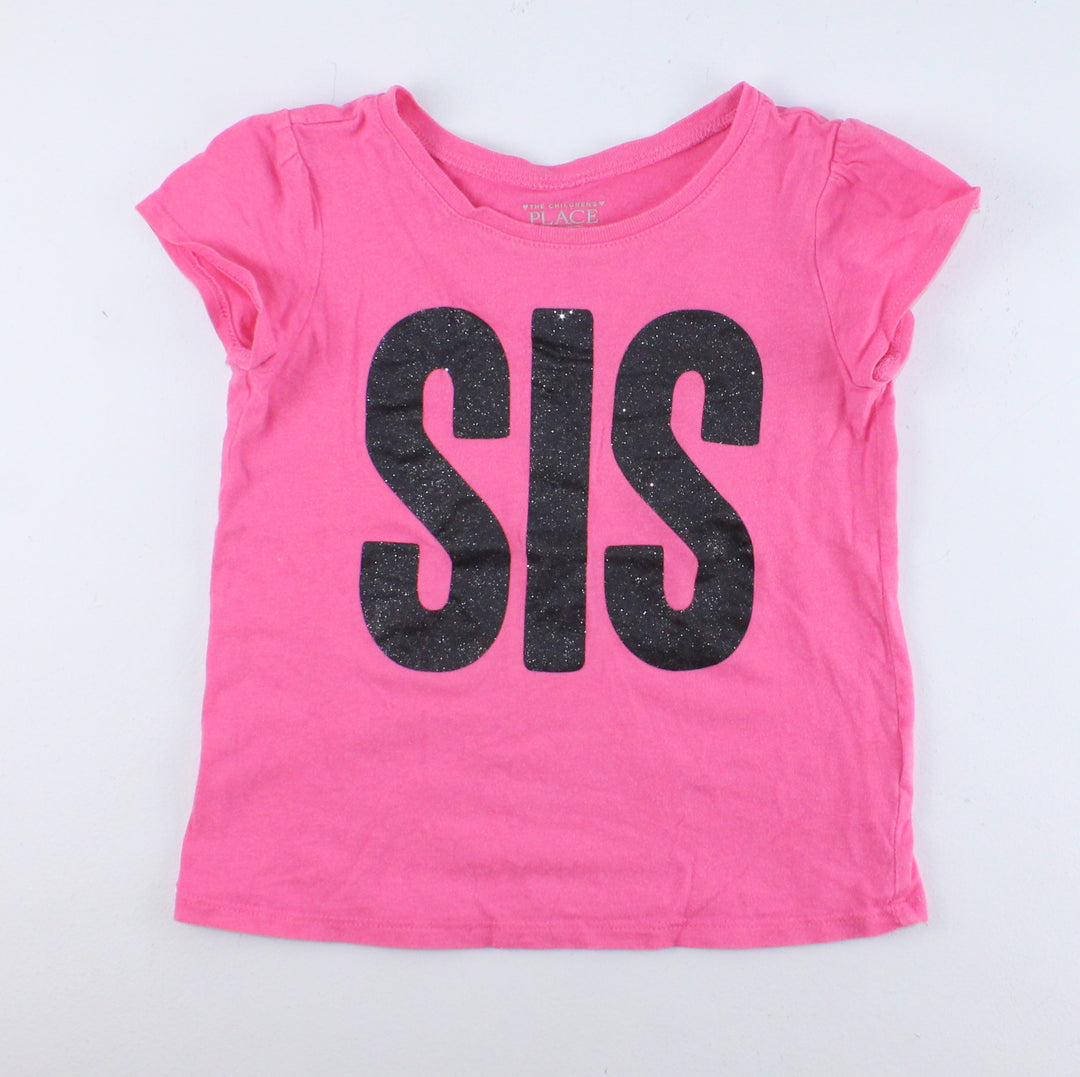 CHILDRENS PLACE "SIS" TEE 4Y PRE-LOVED