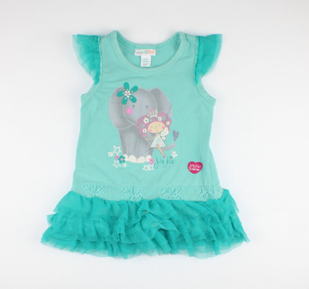 NAARTJIE BLUE TOP 6-12M PRE-LOVED