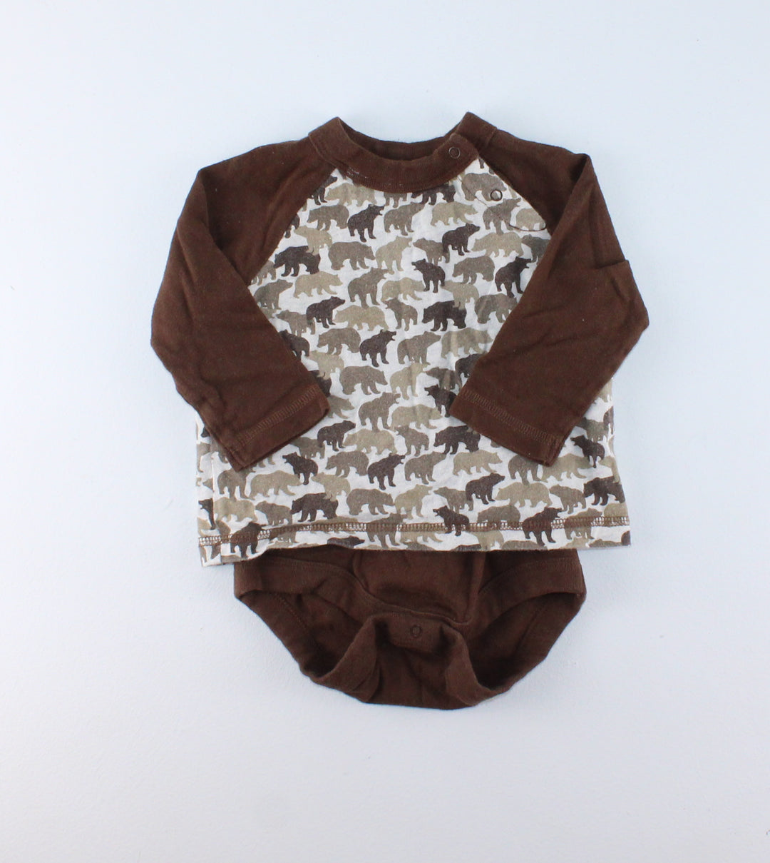 GAP BEAR FOOLER ONESIE 3-6M PRE-LOVED