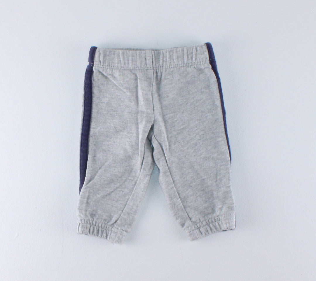 CARTERS TRACK PANTS GREY NEWBORN PRE-LOVED