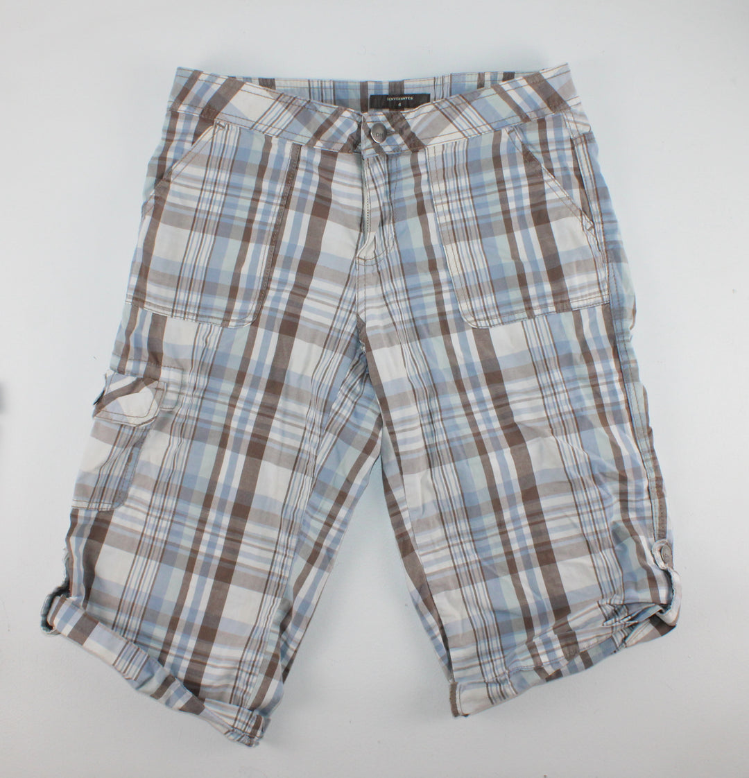 DENVER HAYES PLAID SHORTS LADIES SIZE 4 PRE-LOVED